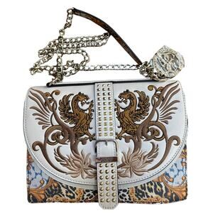 Guess Eileen purse baroque look convertible style crossbody shoulder bag 2-way